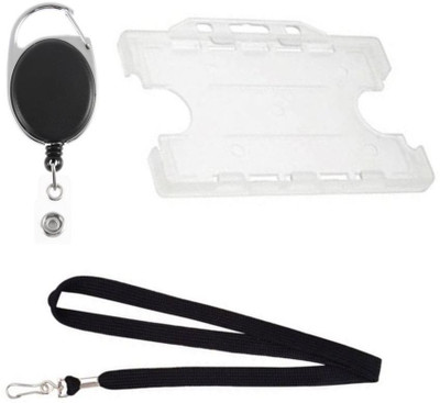 

TheFlauntStore Plastic ID Badge Holder(Pack of 3)