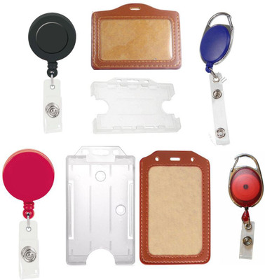 

TheFlauntStore Plastic ID Badge Holder(Pack of 8)