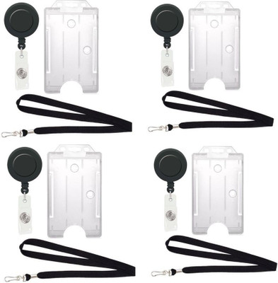 

TheFlauntStore Plastic ID Badge Holder(Pack of 12)