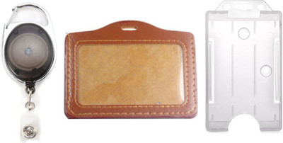 

TheFlauntStore Plastic ID Badge Holder(Pack of 3)
