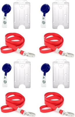 

TheFlauntStore Plastic ID Badge Holder(Pack of 12)