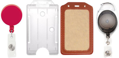 

TheFlauntStore Plastic ID Badge Holder(Pack of 4)