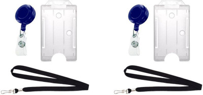 

TheFlauntStore Plastic ID Badge Holder(Pack of 6)