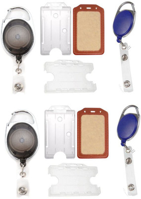 

TheFlauntStore Plastic ID Badge Holder(Pack of 10)