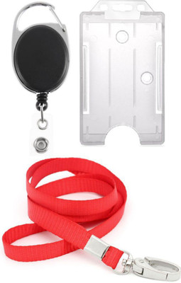 

TheFlauntStore Plastic ID Badge Holder(Pack of 3)