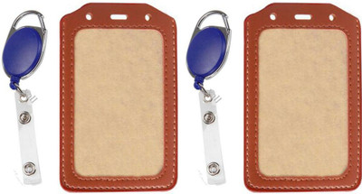 

TheFlauntStore Plastic ID Badge Holder(Pack of 4)