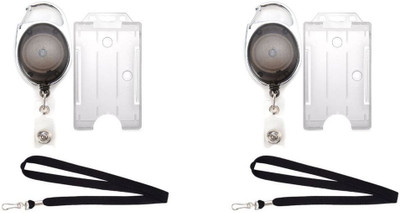 

TheFlauntStore Plastic ID Badge Holder(Pack of 6)