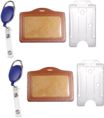 

TheFlauntStore Plastic ID Badge Holder(Pack of 6)