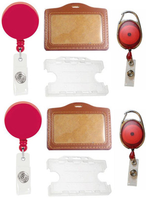 

TheFlauntStore Plastic ID Badge Holder(Pack of 8)