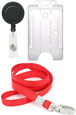 

TheFlauntStore Plastic ID Badge Holder(Pack of 3)