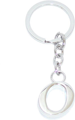 Aura Chrome Plated Personalise Alphabet O Key Chain