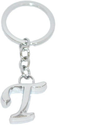 

Aura Chrome Plated Personalise Alphabet T Key Chain