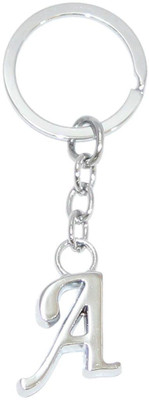 

Aura Chrome Plated Personalise Alphabet A Key Chain