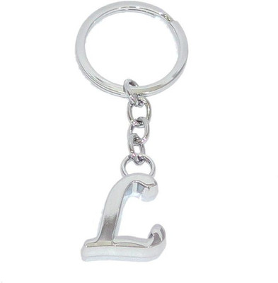 

Aura Chrome Plated Personalise Alphabet L Key Chain