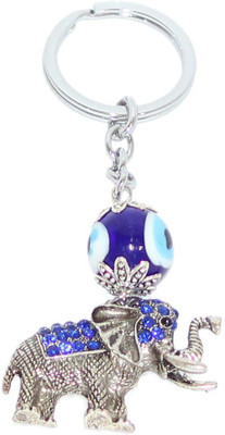 

Aura Feng Shui Elephant With Evil Eye Key Chain