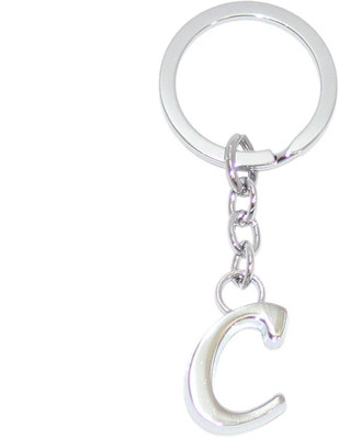 

Aura Chrome Plated Personalise Alphabet C Key Chain