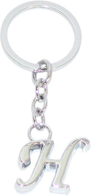 Aura Chrome Plated Personalise Alphabet H Key Chain