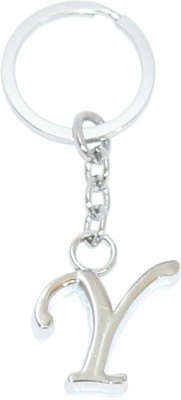 Aura Chrome Plated Personalise Alphabet Y Key Chain