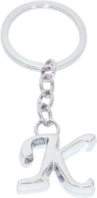 

Aura Chrome Plated Personalise Alphabet K Key Chain