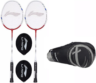 

Li-Ning XP Smash 809 2PC ,1 Single Compartment Triumph KB-302 Black/Grey Badminton Bag Combo Badminton Kit