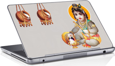 Sai Enterprises Cute-bal-Krishna vinyl Laptop Decal 15.6