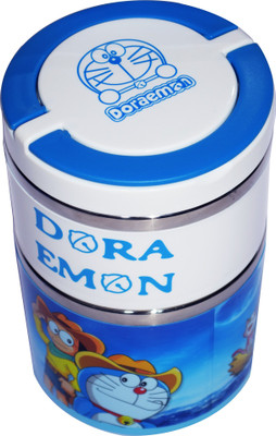 Blossoms Doraemon kids Double Layer stainless steel Heat Preservation ,Metal, 2 Containers Lunch Box(930 ml) Blossoms Doraemon kids Double Layer stainless steel Heat Preservation ,Metal, 2 Containers Lunch Box(930 ml)