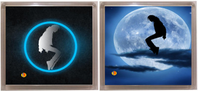 

Thoughtroad MOON WALK 1 Fridge Magnet Pack of 2