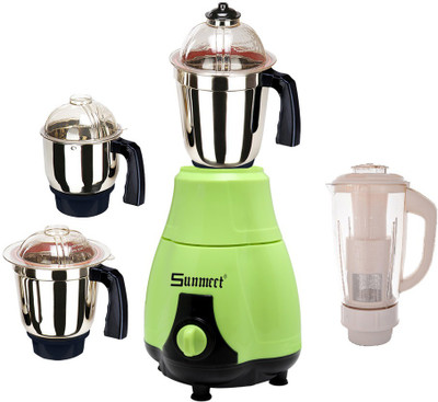 

Sunmeet MG16-439 750 W Mixer Grinder(Green, 4 Jars)