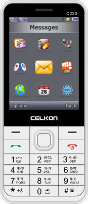 

Celkon C230(White & Silver)