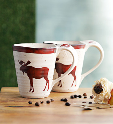 

Miah Décor Dopio Animal Ceramic Mug(350 ml, Pack of 2), Multicolor