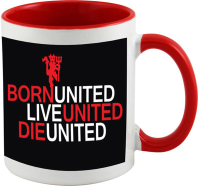 

Thirsty Guys Born United inner red Ceramic Mug(325 ml), Multicolor