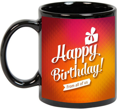

Awesum Happy Birthday Ceramic Mug(350 ml), Black