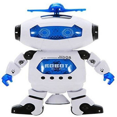 

DINAARKAN DANCING NAUGHTY ROBOT WITH 360 DEGREE ROTATION & BATTERIES(Blue, White, Black)