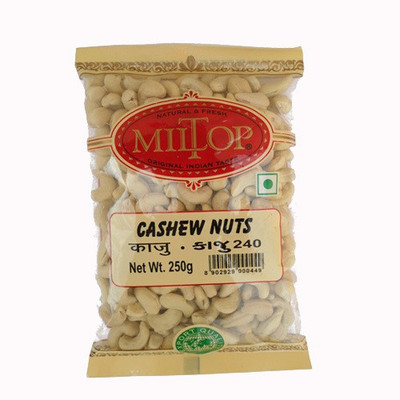 

MilTop W240 nuts Cashews(250 g, Pouch)