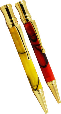 

Auteur Marble Finish, Elegant, Stone Ball Pen, Black Ball Pen(Pack of 2)