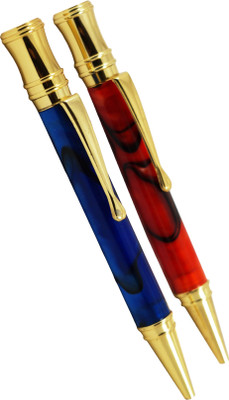 

Auteur Marble Finish, Elegant, Stone Ball Pen, Black Ball Pen(Pack of 2)