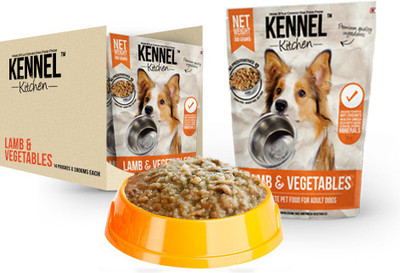 Kennel Kitchen Lamb and Vegetables 300 g Lamb 4.2 kg Wet Dog Food(Pack of 14)