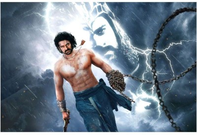 Wall Poster (Angry prabhas,Surface Covering Area 36 x 24 Inch) Paper Print(24 inch X 36 inch, Rolled)