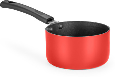 

Ideale Non Stick Sauce Pan 14 Sauce Pan 14 cm diameter(Aluminium, Non-stick), Red