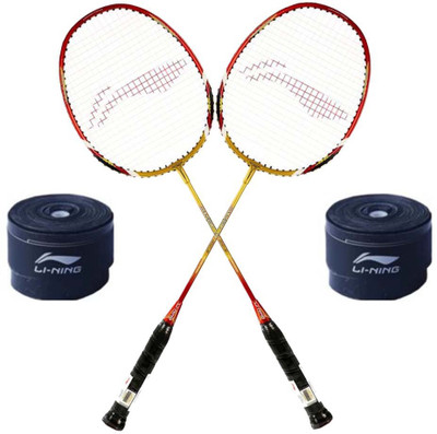 

Li-Ning Li-Ning XP 90 II 2PC Badminton Racquet + 2PC GP 20 Grip Combo Multicolor Strung Badminton Racquet(S2, 86 g)
