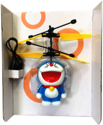 

Nilkanth Enterprise Doraemon (Yellow+Blue) Infrared Controlled Flying Aircraft With Gravity Sensor (Float over Your Palm) Super Durable Material(Multicolor)