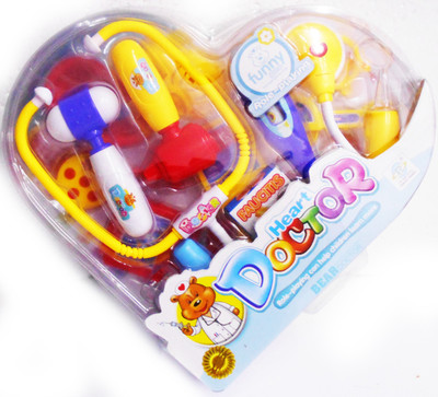 

Emob Heart Shape Bear Doctor Set Happy Playmate Toy for Kids