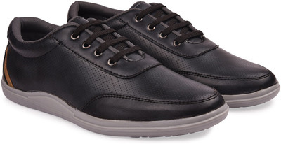 

Arthur Men's Black PU Sneakers For Men(Black