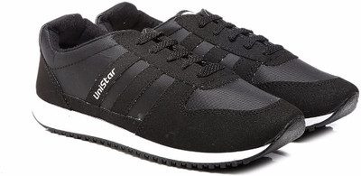 

Unistar 33 Jogging (Narrow Toe) Running Shoes For Men(Black)