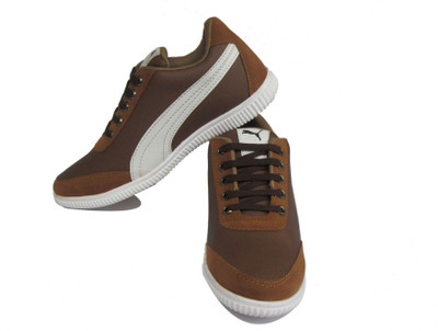 

Wild Stone Corporate Casuals For Men(Brown, White