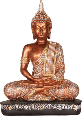 

Heeran Art Vastu Fangshui Religious Idol of Lord Gautama Buddha Statue Decorative Showpiece - 24 cm(Polyresin, Multicolor)