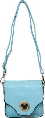

Heels & Handles Women Casual Blue PU Sling Bag