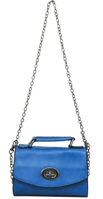 

Heels & Handles Women Casual Blue PU Sling Bag