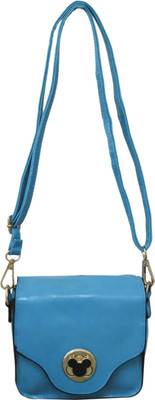 

Heels & Handles Women Casual Blue PU Sling Bag