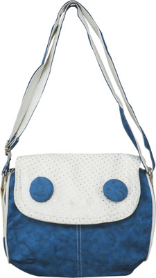 

Heels & Handles Women Casual Blue PU Sling Bag
